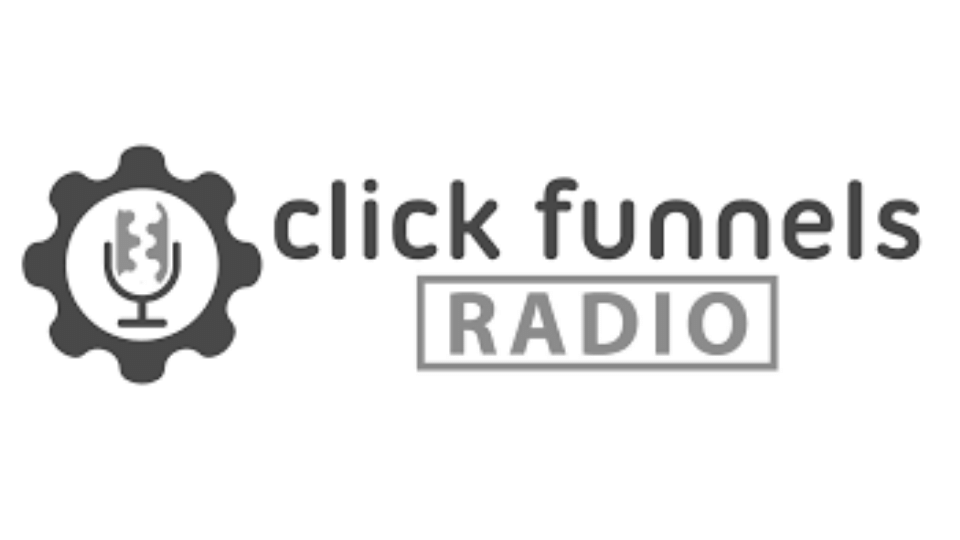 ClickFunnels Radio Logo - Black & White